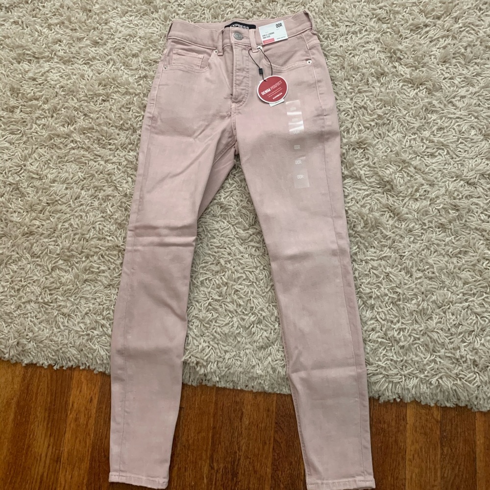 Express denim perfect ankle legging high rise